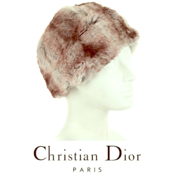 CHRISTIAN DIOR Fur Hat Vintage SZ Sm Custom circa 1960s EUC - Picture 1 of 6